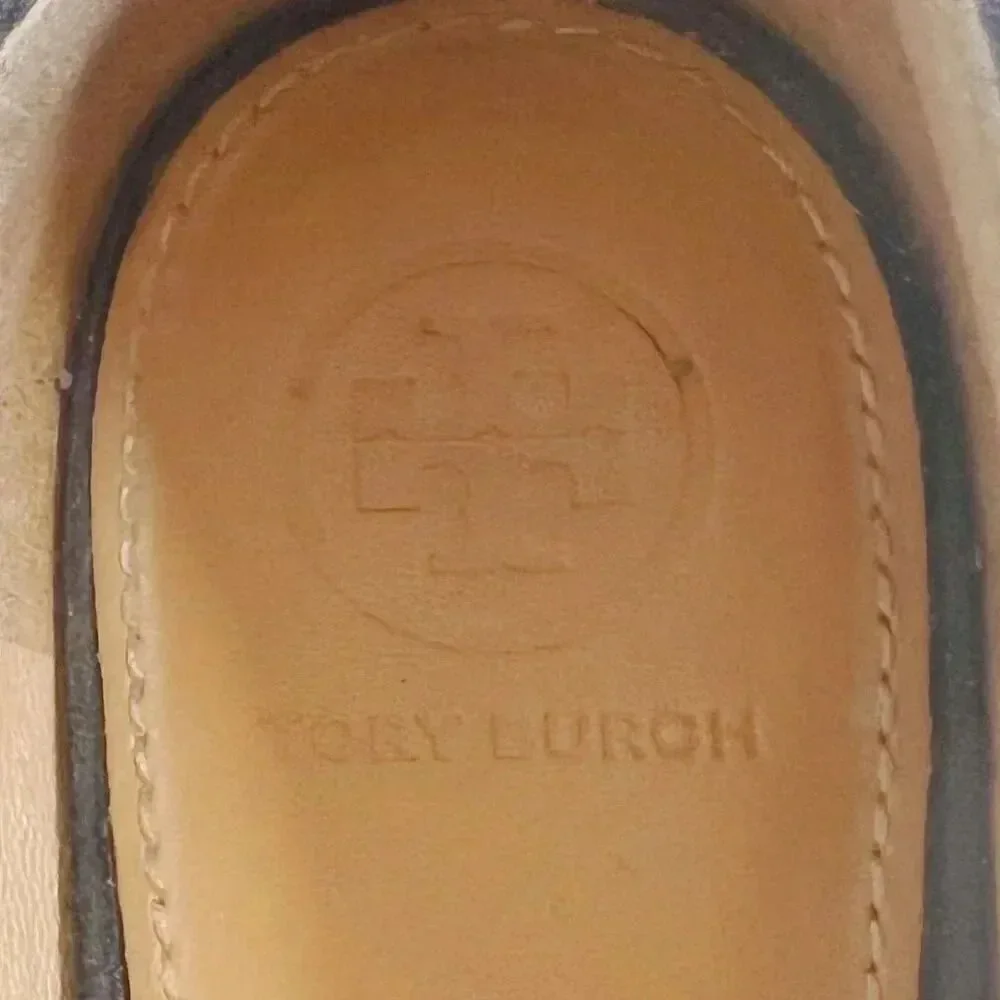 Tory Burch Marsden Suede Smoking Loafer in Black Women's Size 8.5